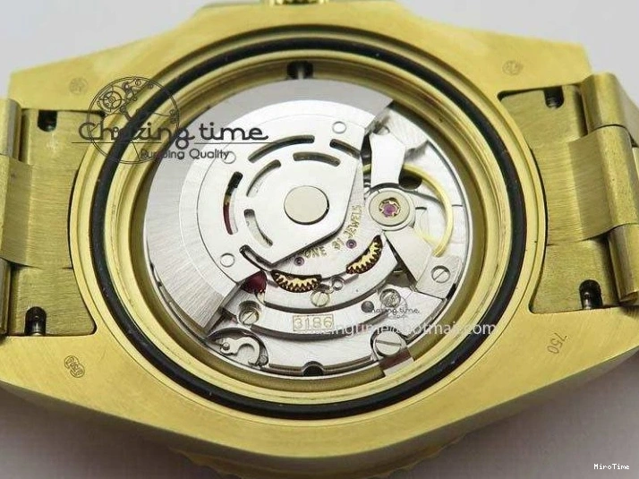 MiroTime 0216 SportInspired GMT-Master II 116718LN YG Bp-Maker Green Dial Ceramic Bezel On YG Bracelet A 3777